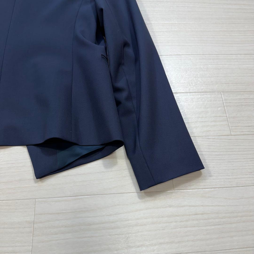 極美品 Theory TAILOR 近年 現行タグ ノーカラー パンツスーツ
