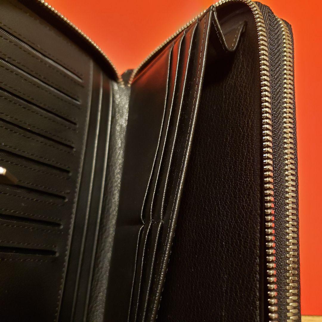 【高品質ワニ革】シャムワニ、クロコダイルレザーのダブルファスナー長財布