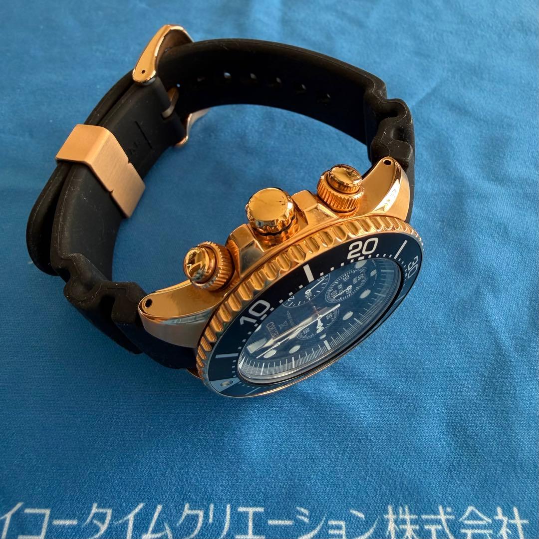 SEIKO PROSPEX SSC618P1ソーラークロノ ダイバー美品箱なし
