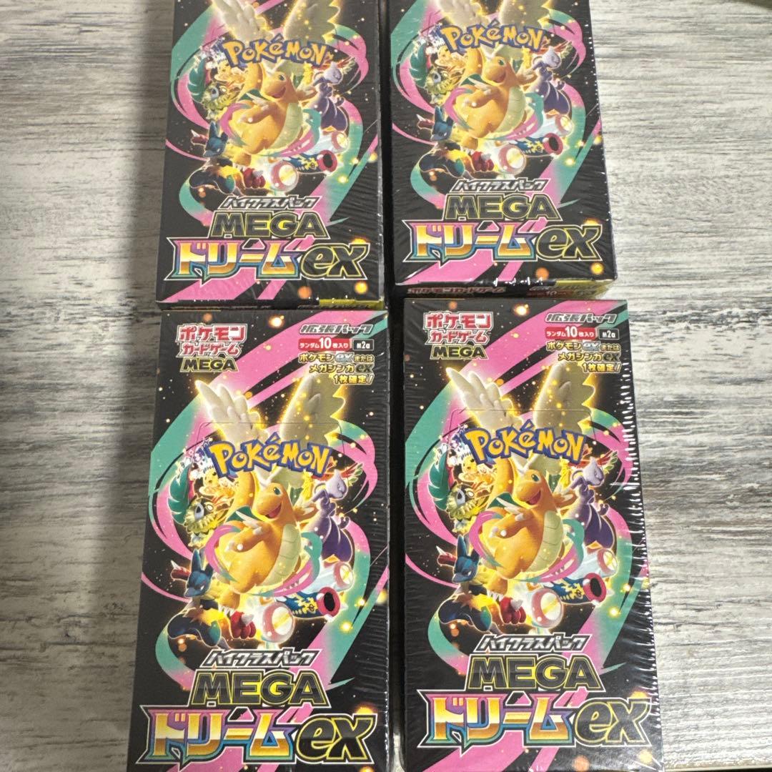 ポケモンカード メガドリームex 4BOX シュリンク付