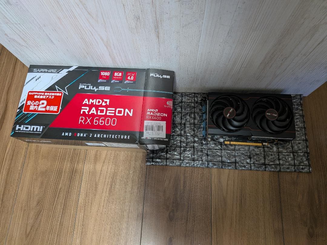 グラフィックボード・グラボ・ビデオカード Sapphire Radeon RX 6600 8GB