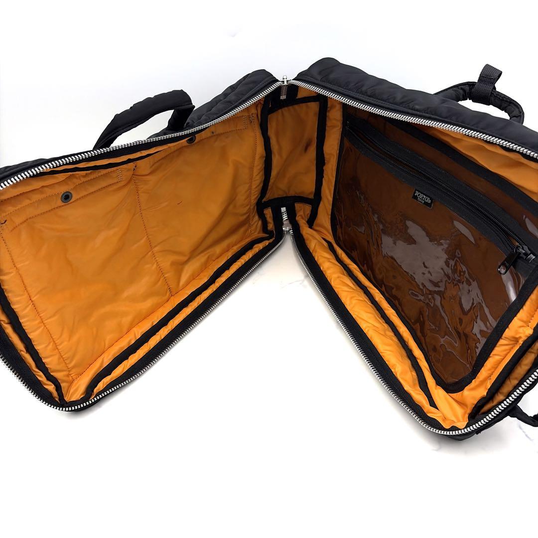 美品 ポーター タンカー 3way ビジネスバッグ リュック 黒 大容量 書類鞄