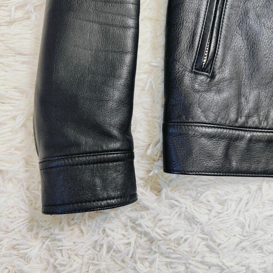 【極美品】ワコマリア　レザージャケット　本革　ブラック　黒　M 日本製