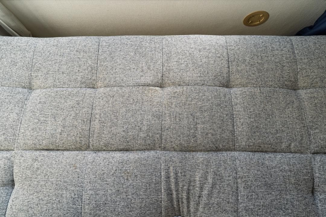 ニトリ 背もたれと肘掛けが動くソファベッド(マークスAM GY)