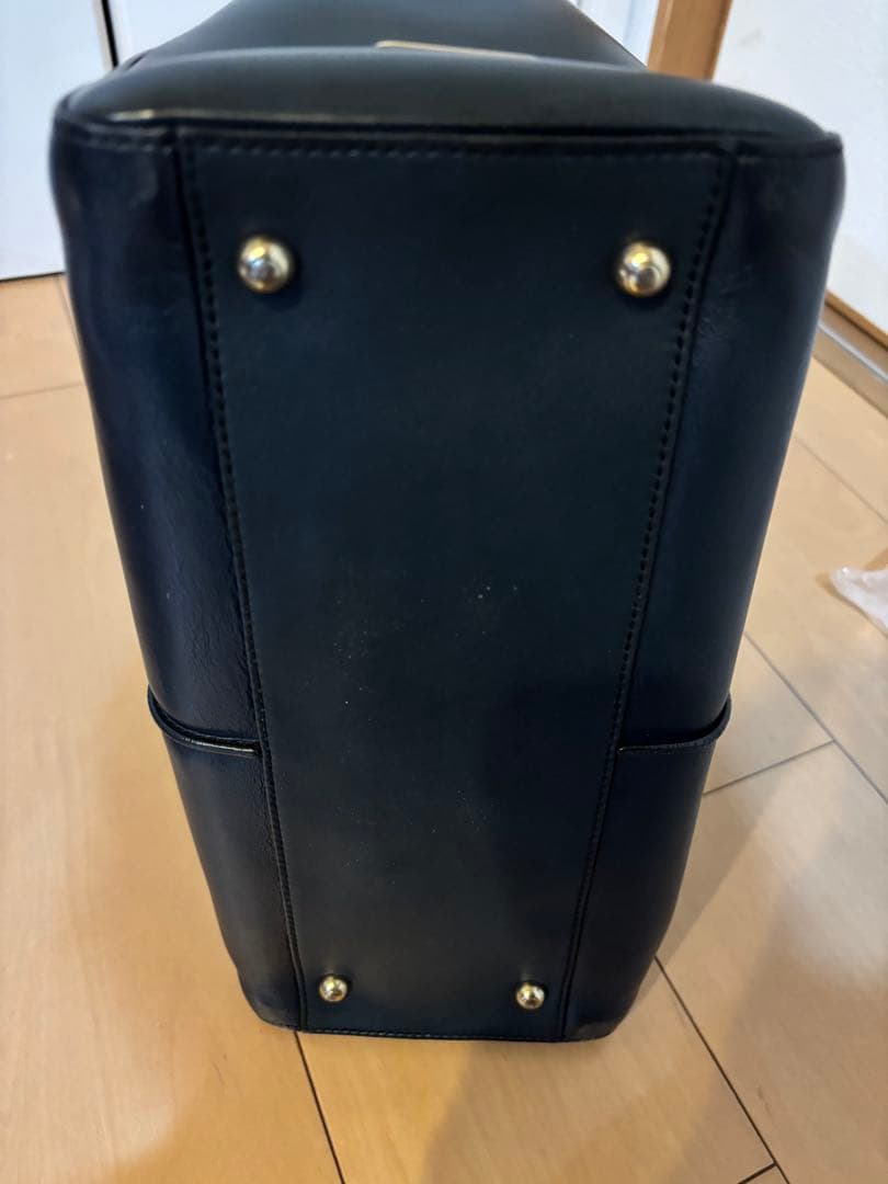 Tod'sビジネストートバッグ メンズ　レザー　ネイビー