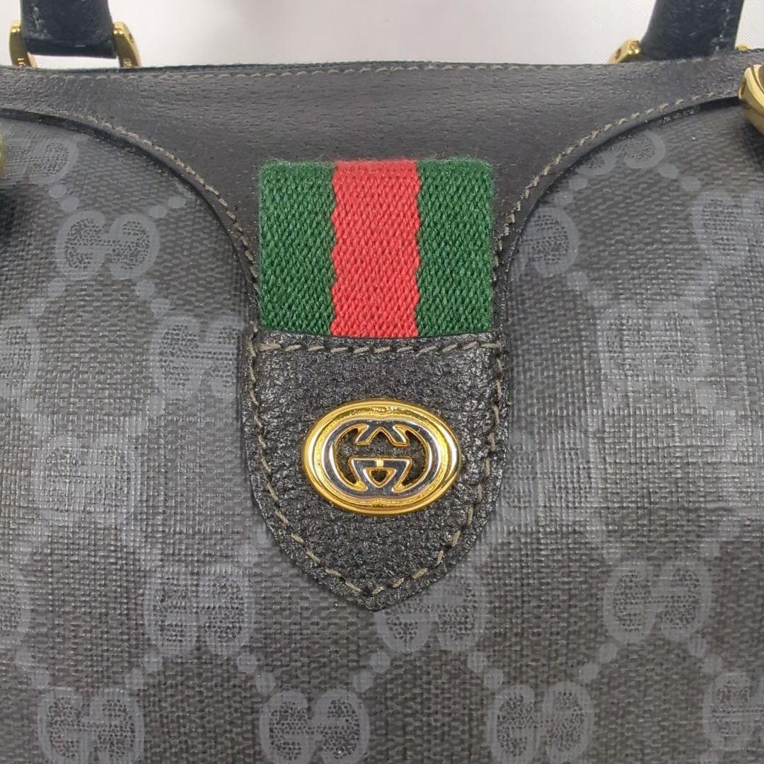 【美品】GUCCI オールド グッチ シェリーライン ミニ ボストンバッグ