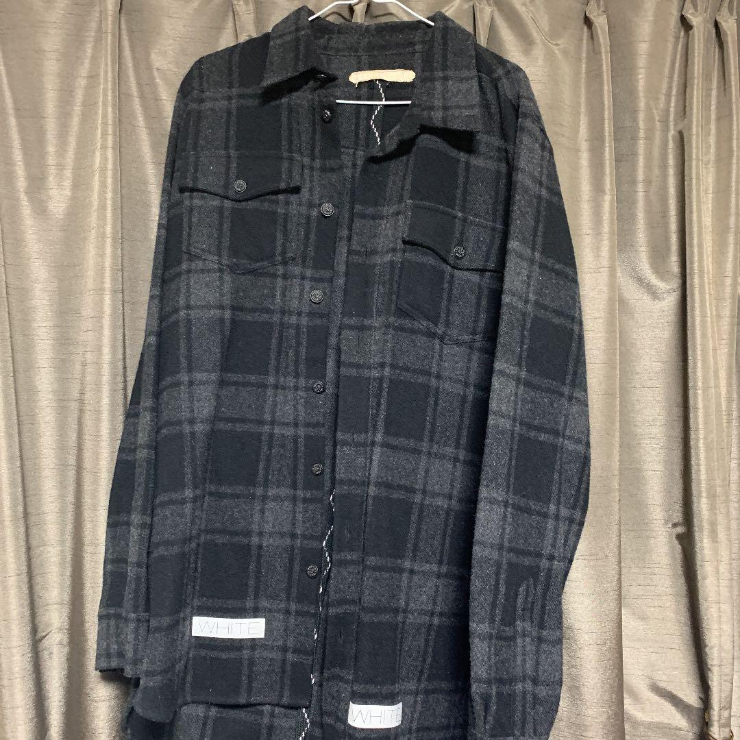 Off-White 14aw ナンバリングチェックシャツ