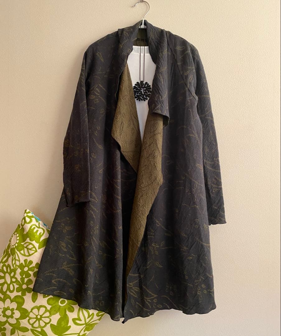 ヨーガンレール　24年秋　未使用　\"ハーブ\" ロングカーディガン　ババグーリ