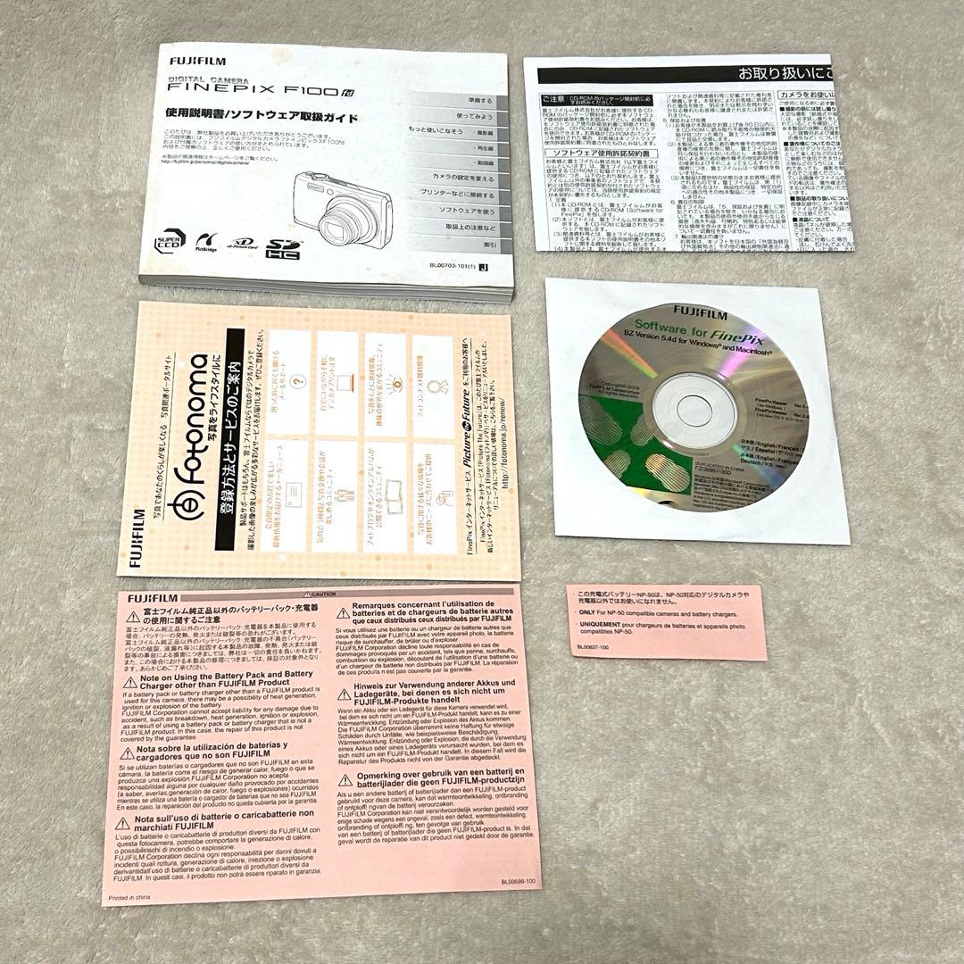 【極美品 動作確認済】FUJIFILM FinePix F100fd ブラック