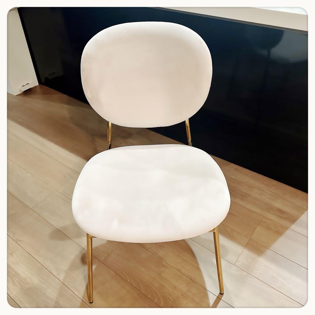 フランフラン　ピンク　ベル　チェア　椅子　ゴールド