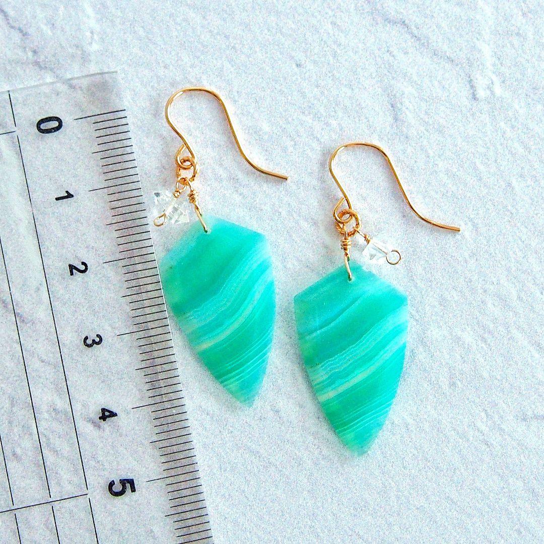 ポメころび様　グリーンバンデッドオニキス　チャーム　14kgf　他2点