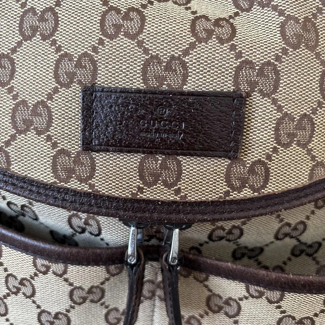 GUCCI グッチ GGキャンバス　ショルダーバッグ 　マザーズバッグ