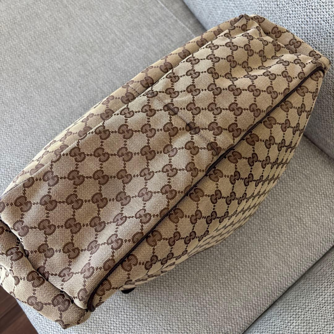 GUCCI グッチ GGキャンバス　ショルダーバッグ 　マザーズバッグ