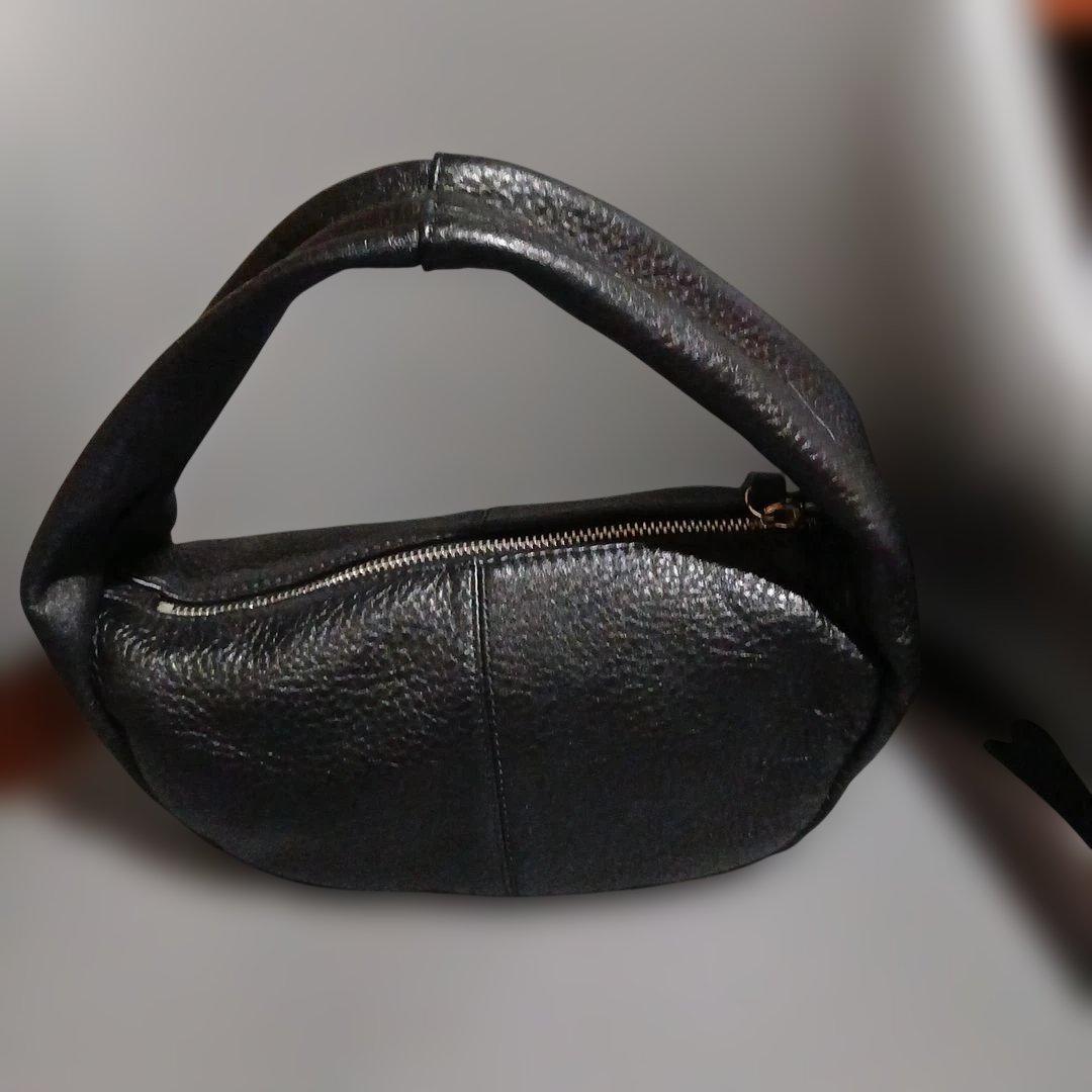 美品・todayful / Leather Wrap Bag ブラック