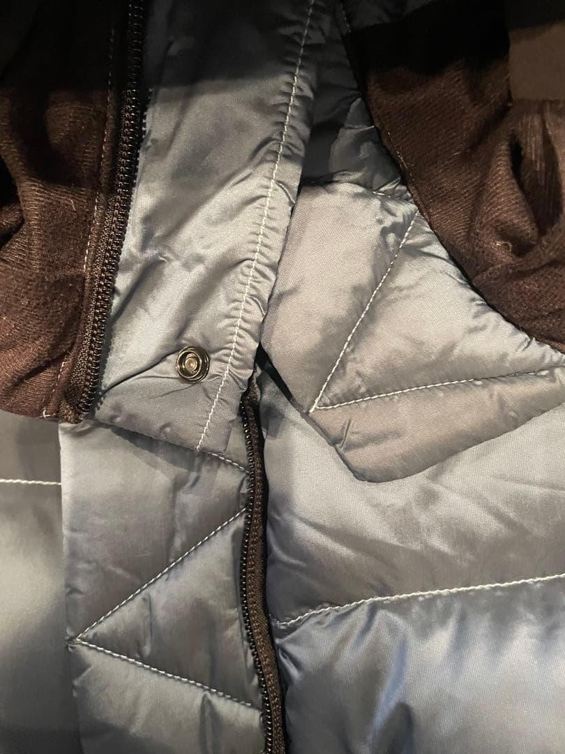 Lululemon フード付きダウンジャケット グレー　ブルー　サイズ2