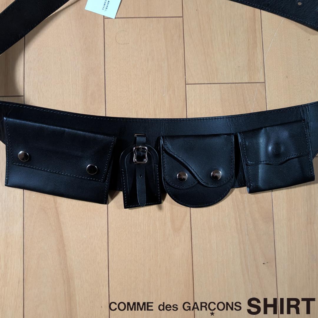 COMME des GARÇONS SHIRT ブラックレザーベルト
