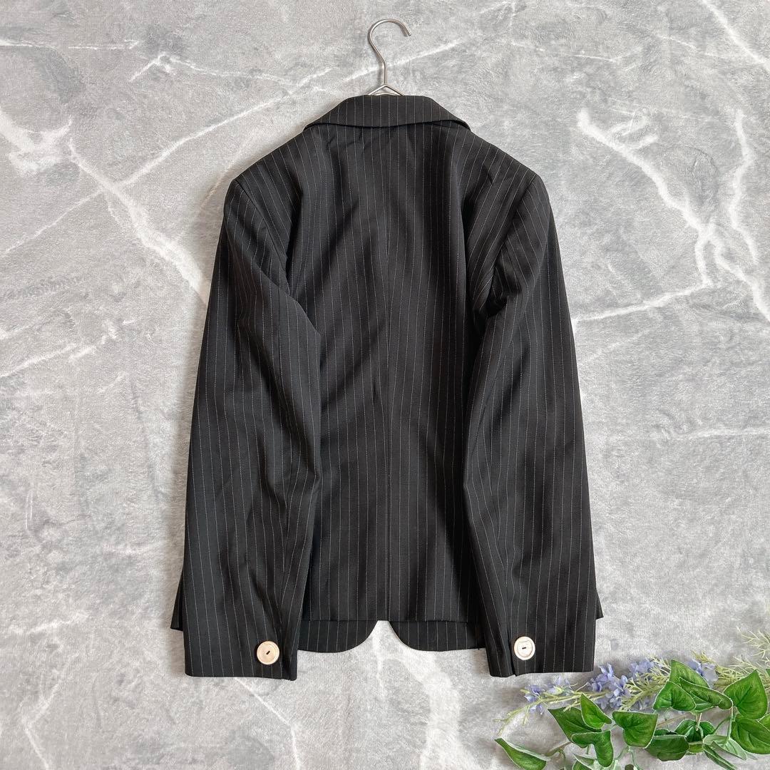 美品⁂マックスマーラ⁂パンツスーツセットアップ　銀タグ　ストライプ　大きいサイズ