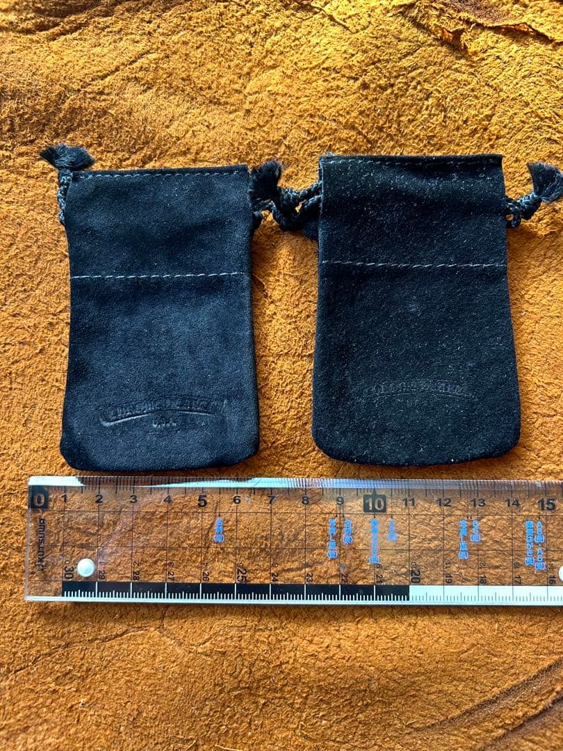 クロムハーツ 革袋 レザーポーチ 巾着 保存袋