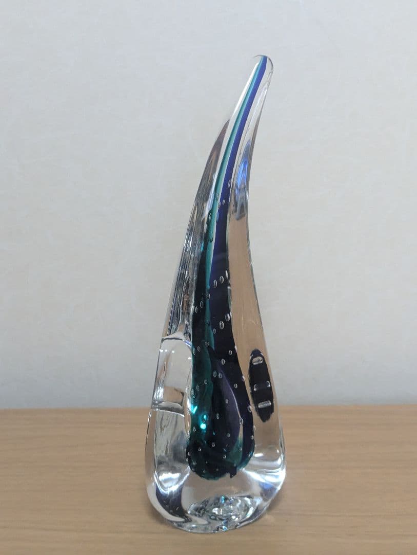 横濱硝子　海の華M　オブジェ　 フラワーベース　一輪挿し