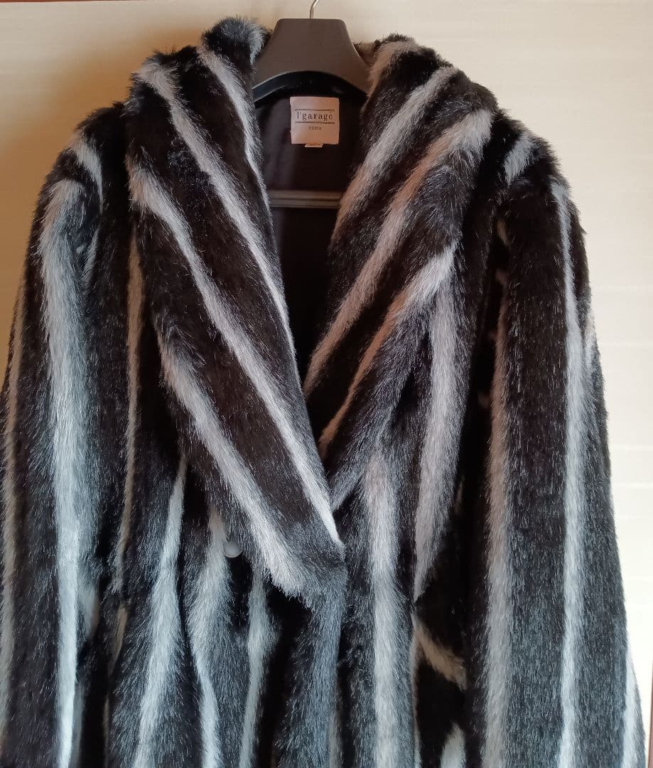 希少　90s IgaragéUOMO ミンク調ハーフコート Мサイズ　y2k