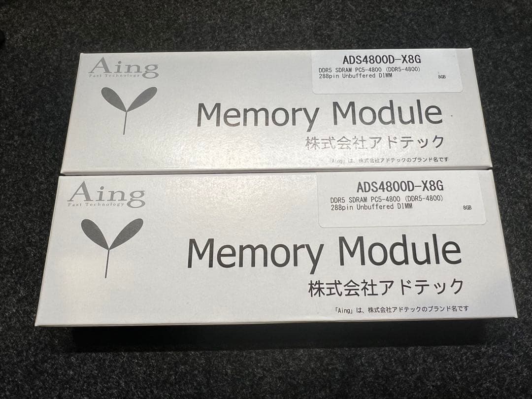 【アドテック】DDR5メモリ 8GBx2（合計16GB）