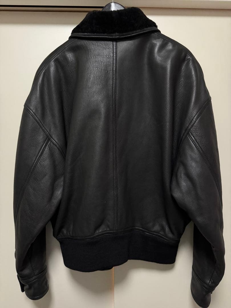 【GIANNI VERSACE】ファーレザージャケット