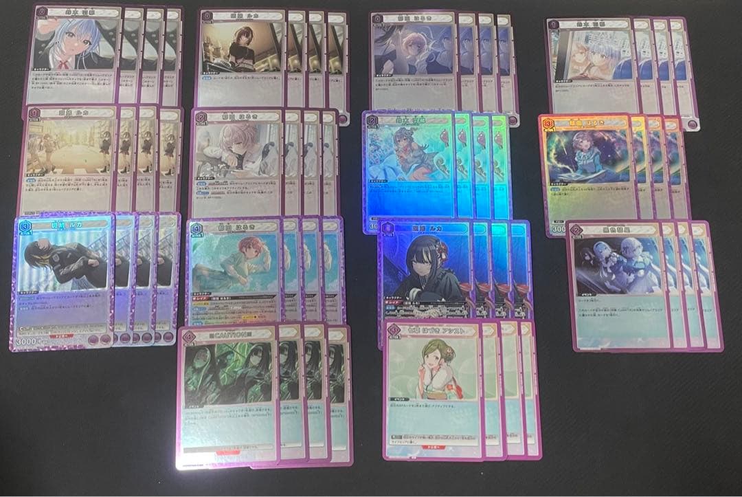 ユニオンアリーナ　シャニマス　コメティック　デッキ　関連4枚ずつ