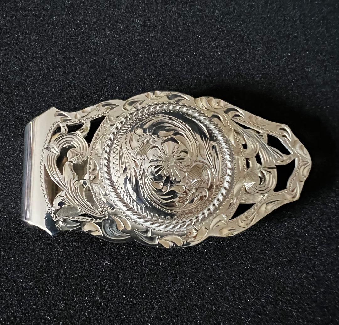 FUNNY製　スターリングシルバー 手彫り 希少マネークリップ