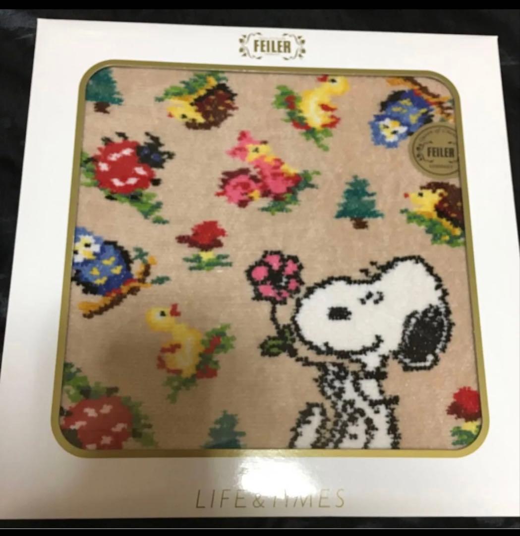 フェイラー ハイジ スヌーピー ハンカチ 阪急限定　グリーン　新品