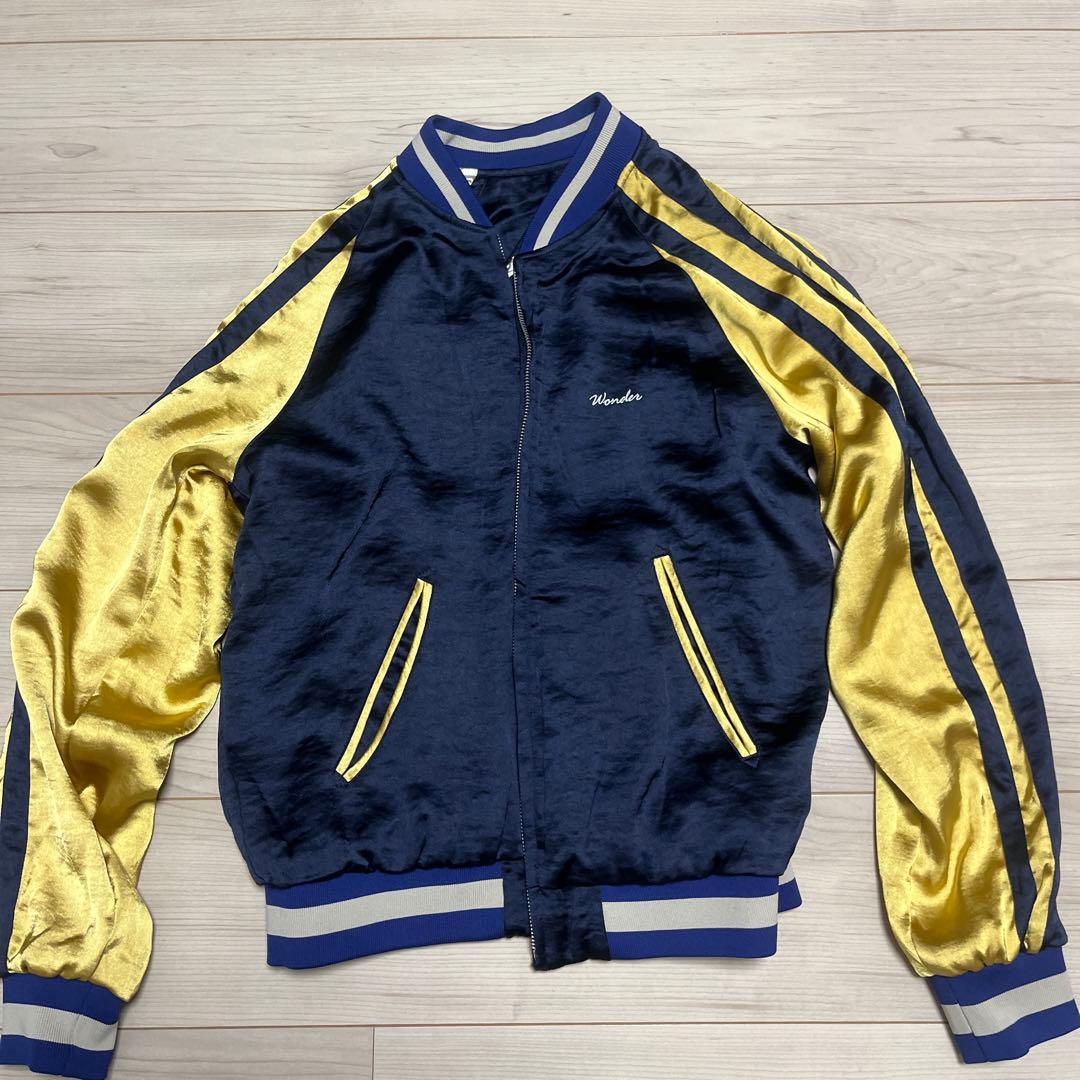 Wonder スカジャン 虎刺繍 ネイビー