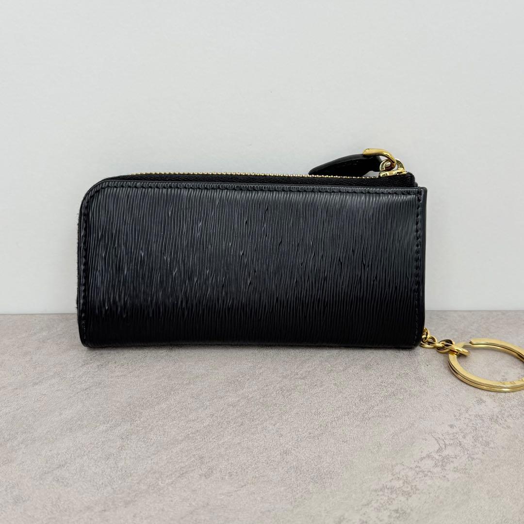 PRADA ヴィッテロムーブ キーリング付き キーケース ブラック