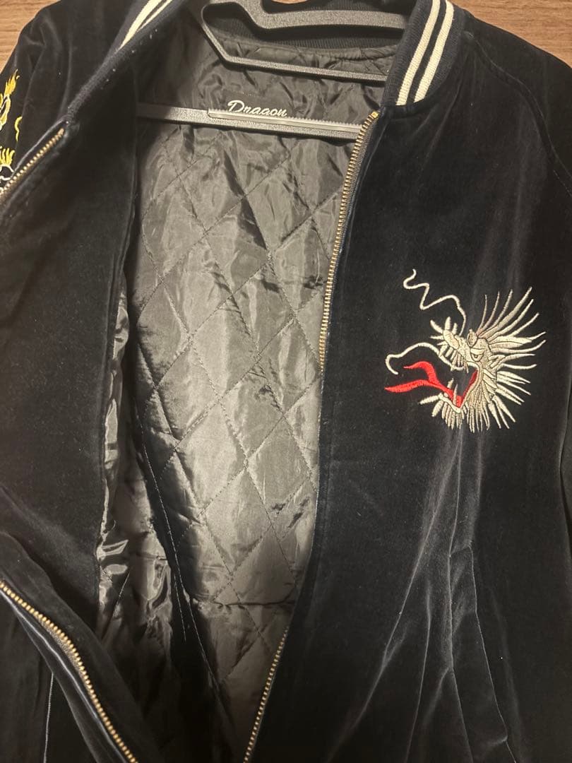 【髑髏】ベロアスカジャン