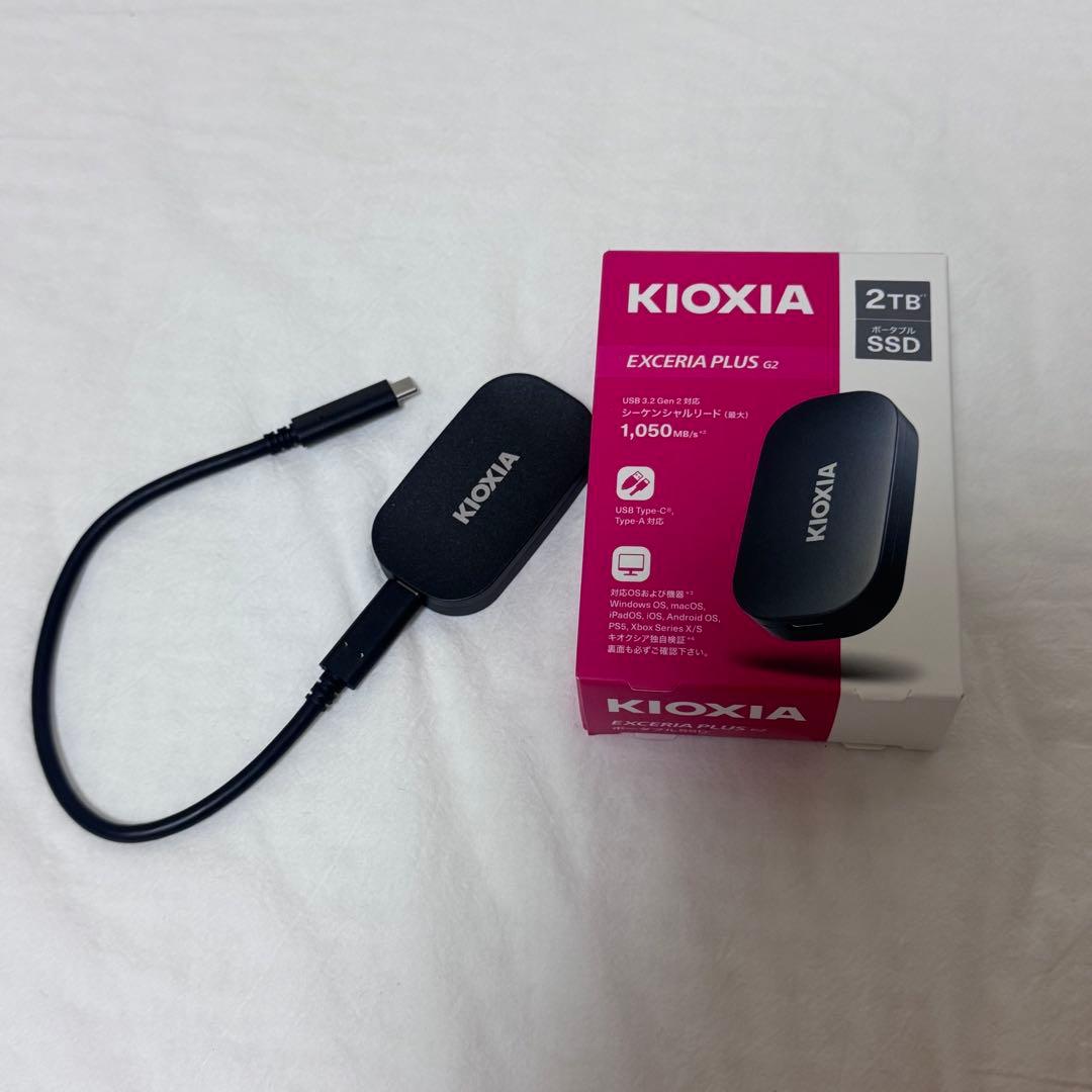 外付けハードディスク・ドライブ KIOXIA EXCERIA PLUS G2 2TB SSD