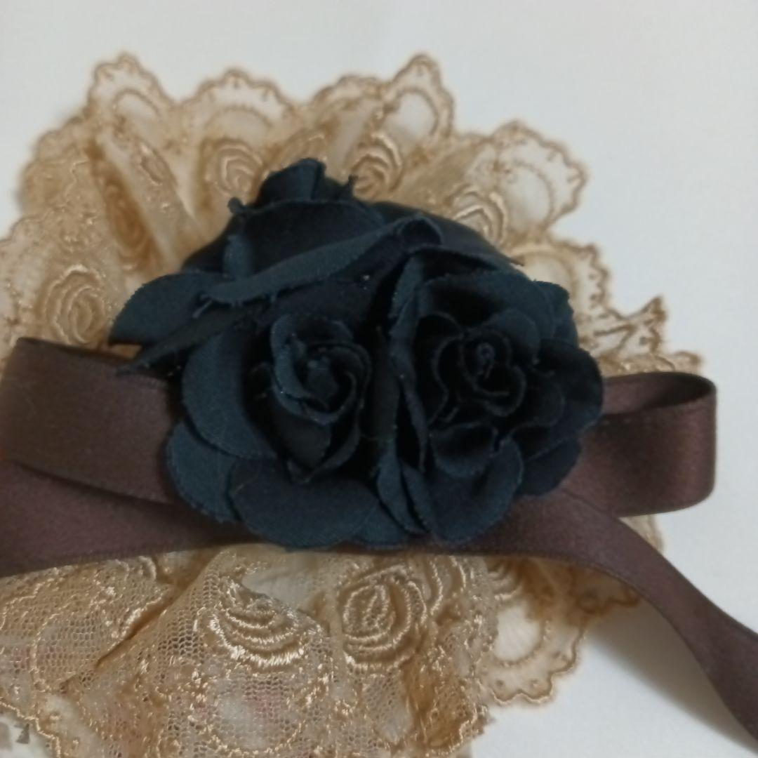 メアリーマグダレン　ロゼットヘッドドレス　ネイビー