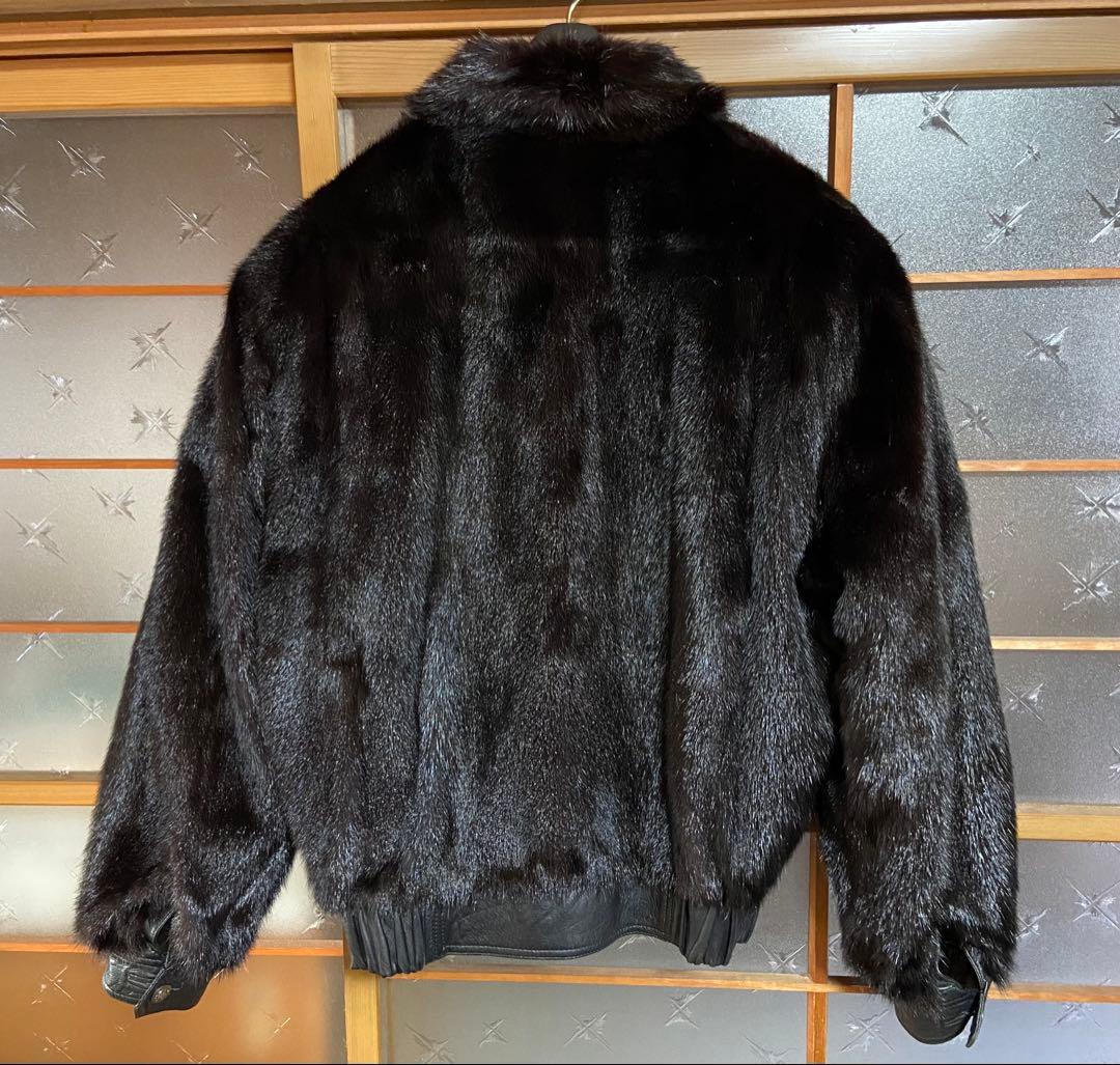 高級ミンクリバーシブル ブルゾン メンズ