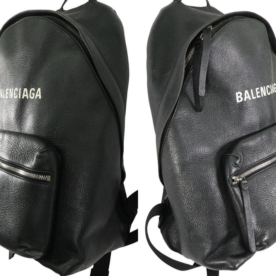 BALENCIAGA バレンシアガ エブリデイ バックパック　レザー　ブラック