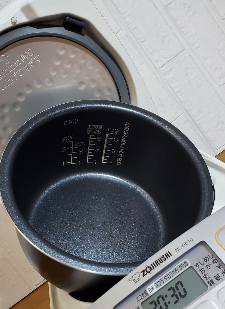 2024年製　 象印　炊飯器　5.5合炊き　極め炊き　黒釜　ホワイト系　調理家電