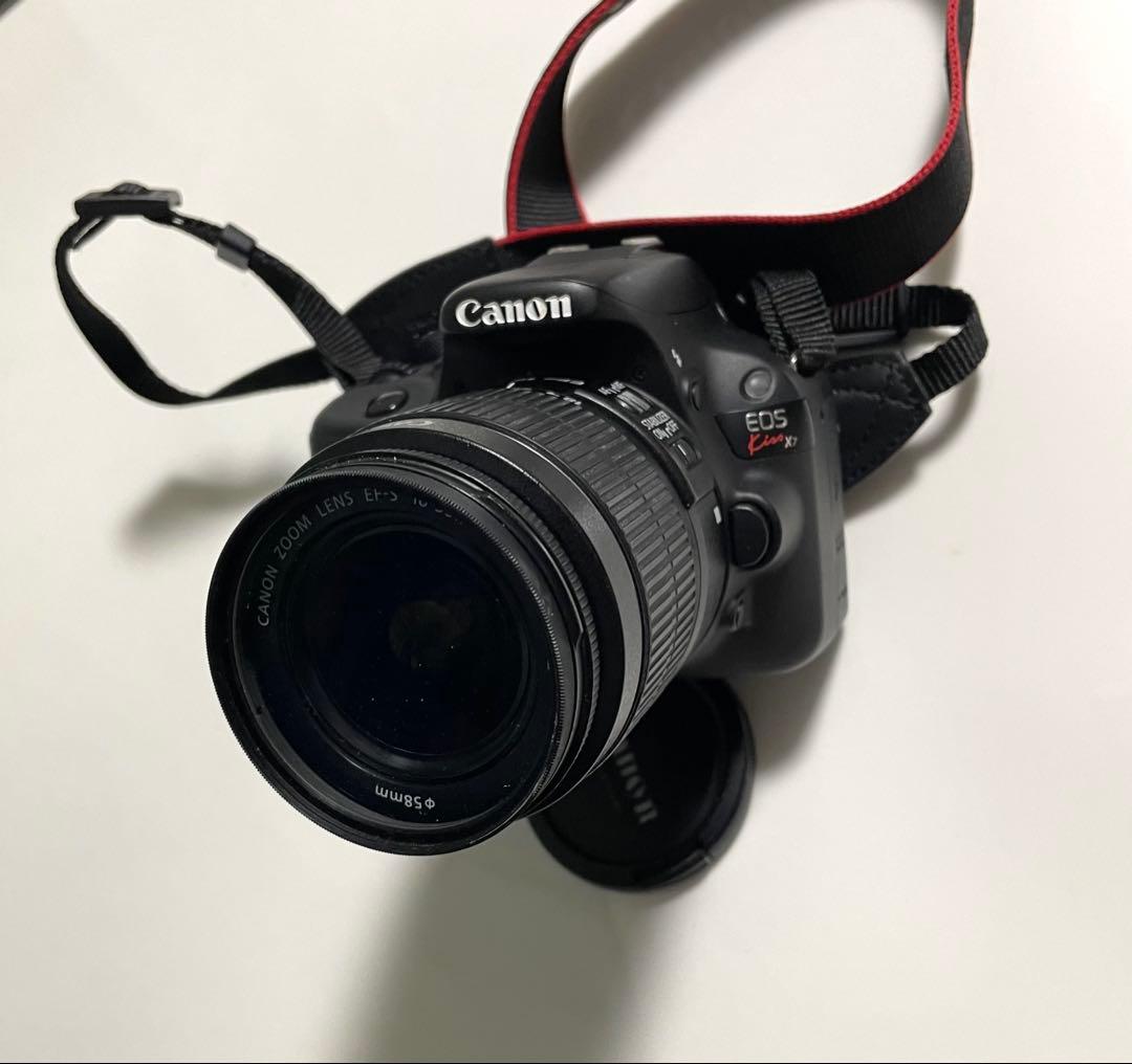 CANONデジタル一眼レフカメラEOS KissX7充電器ストラップバッテリー付