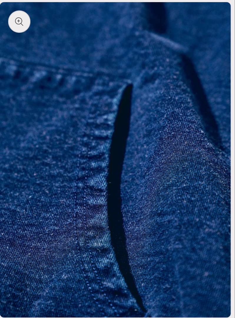 新品未使用　SIS25-102 柿渋染めインディゴスウェットトレーナー