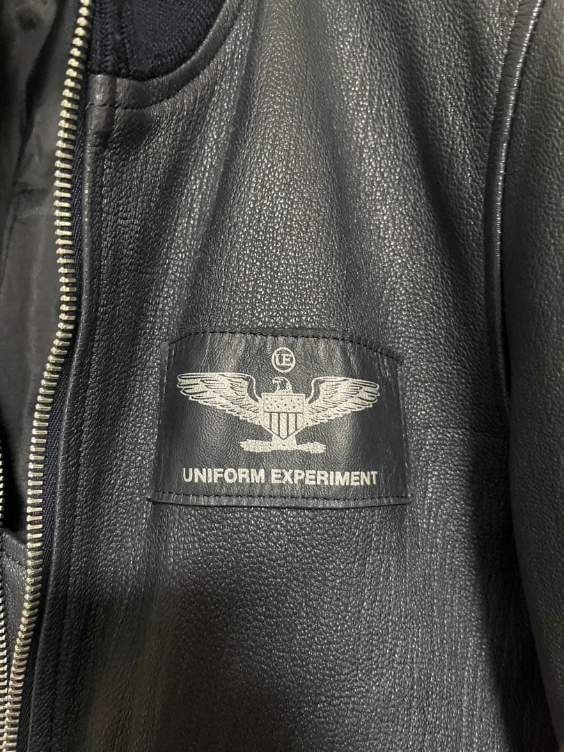 【定価147000円 】uniform experimentレザー ネイビー 2