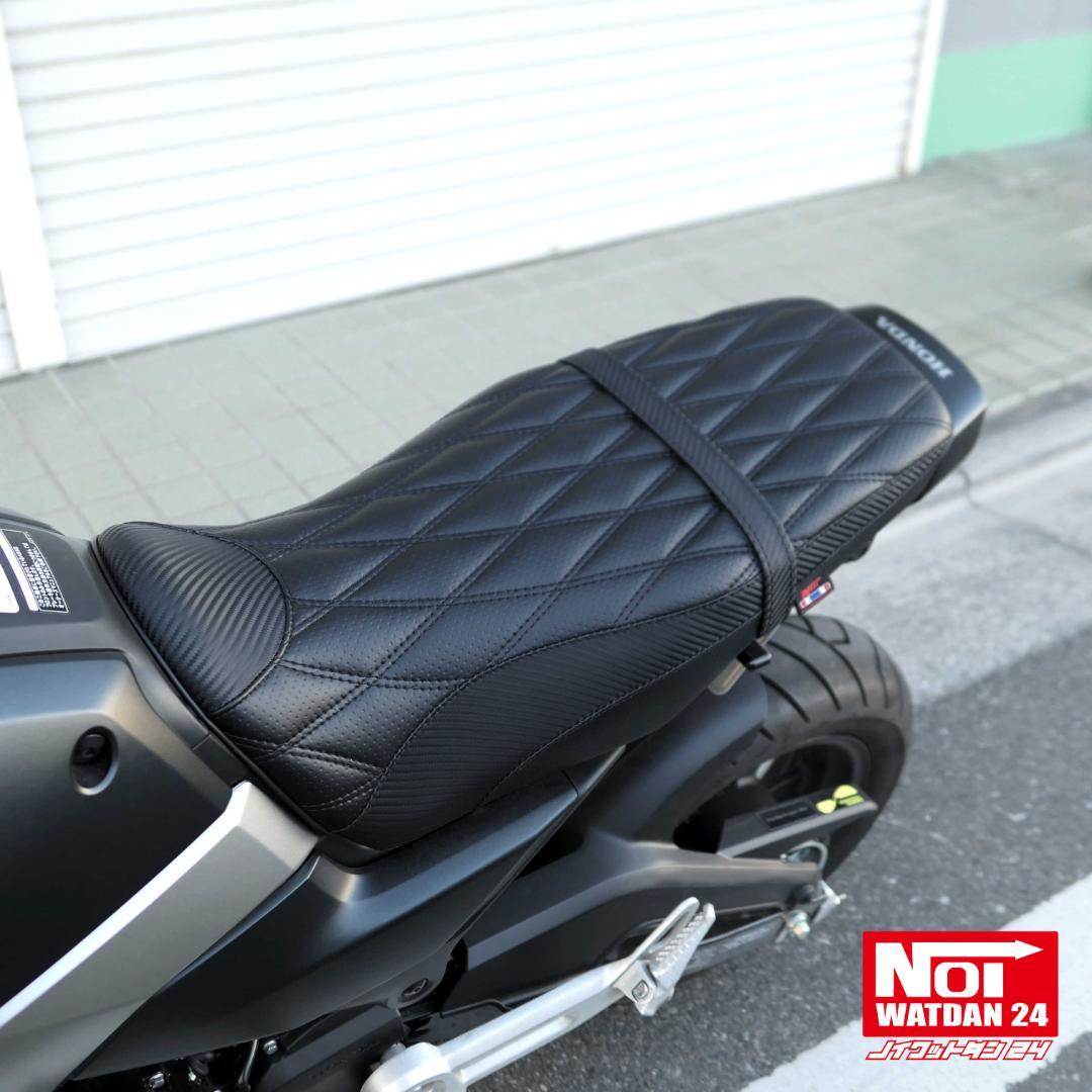 グロム　JC92　ローダウン カスタムシート　高反発ウレタン内蔵　ブラック
