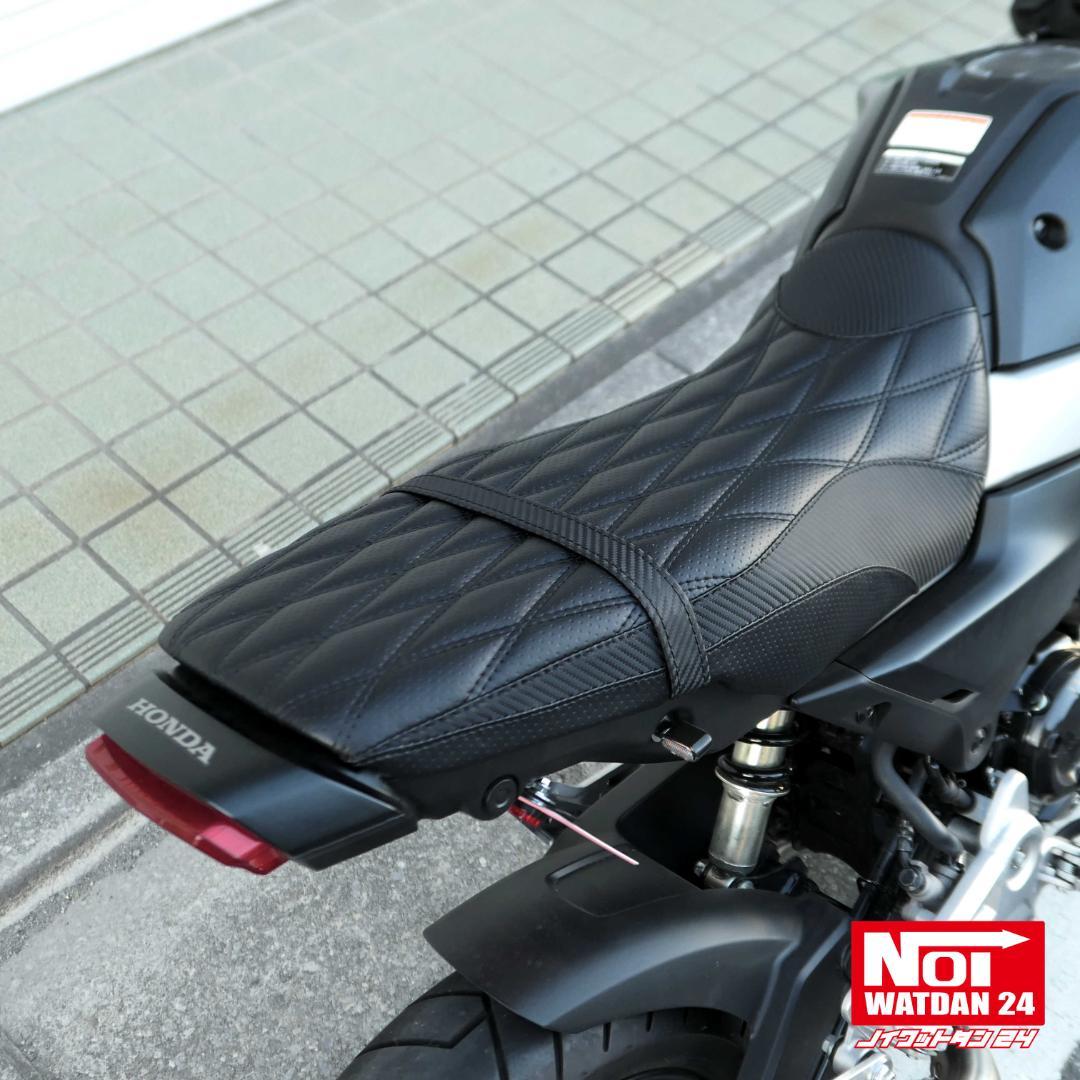 グロム　JC92　ローダウン カスタムシート　高反発ウレタン内蔵　ブラック