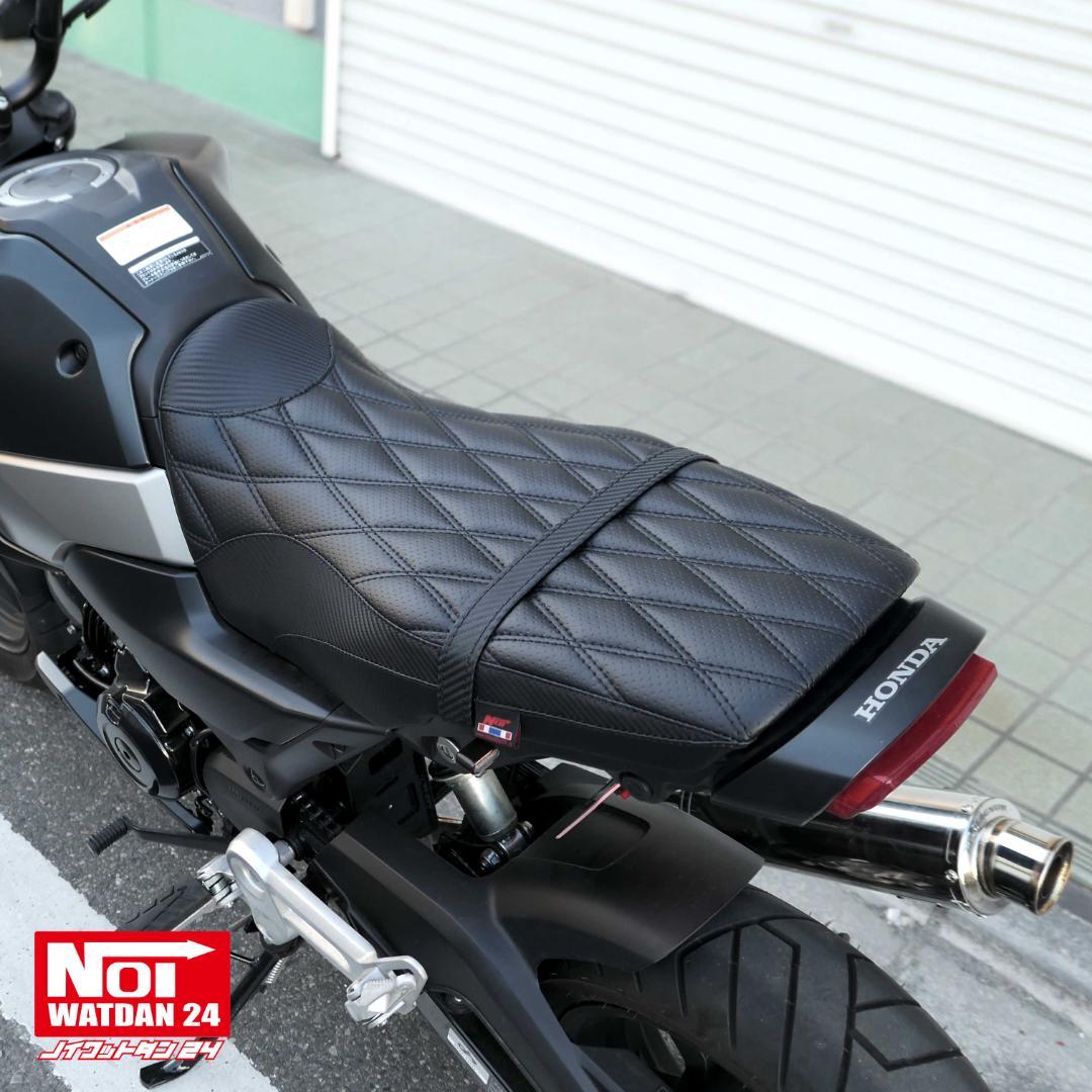 グロム　JC92　ローダウン カスタムシート　高反発ウレタン内蔵　ブラック