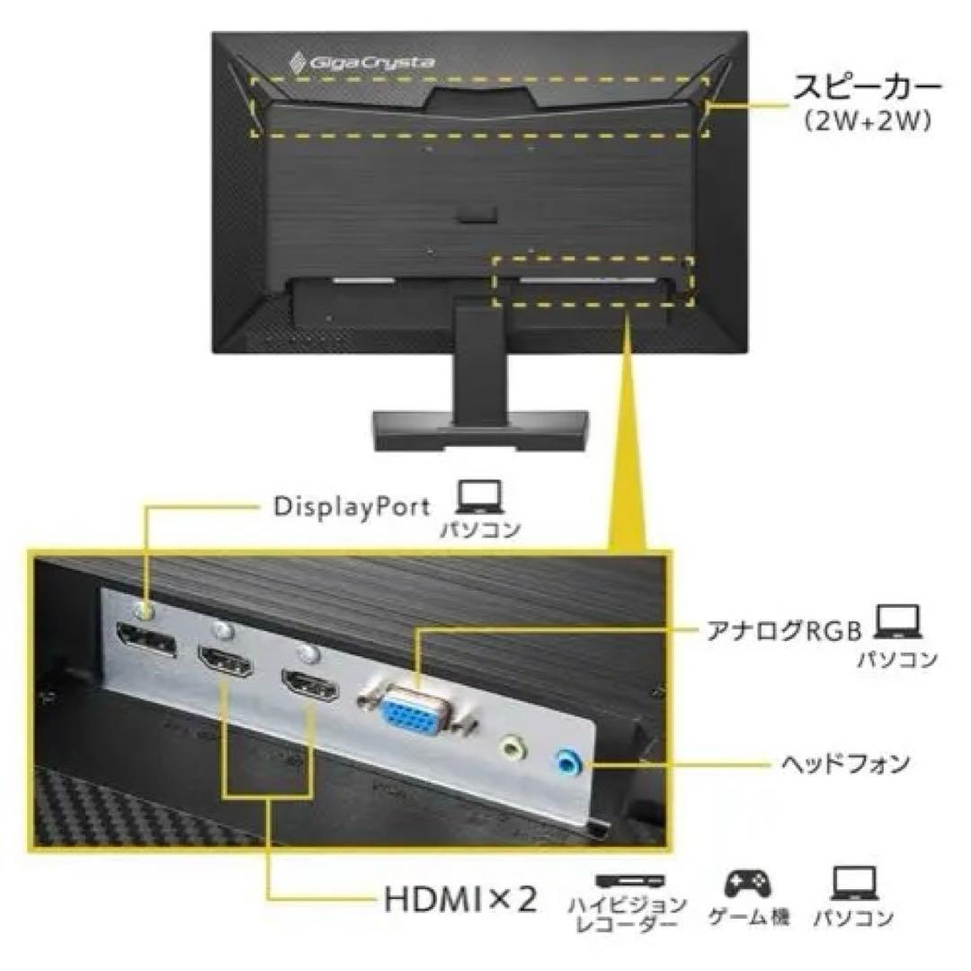 IODATA ギガクリスタ ゲーミングモニター 24インチ ADS FHD