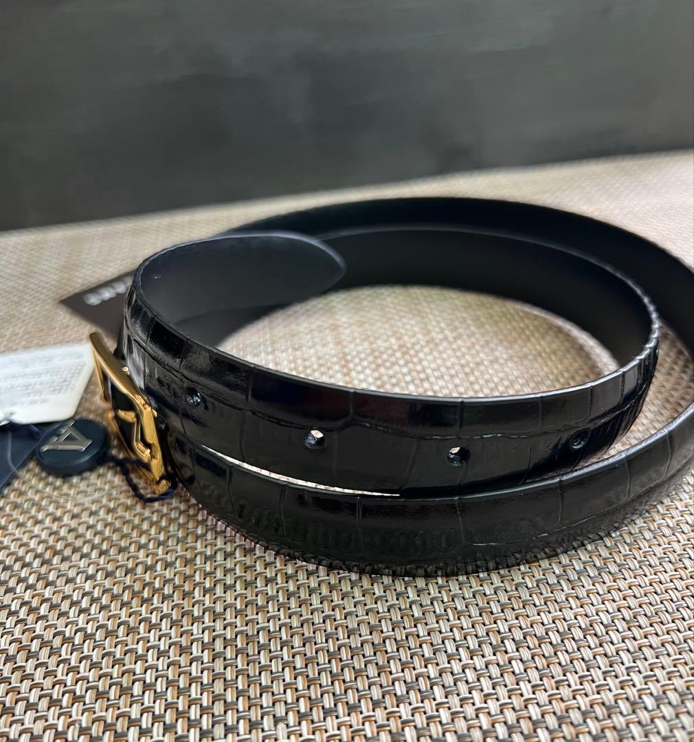 BEAMS F Anderson's / クロコスタンプ レザーベルト