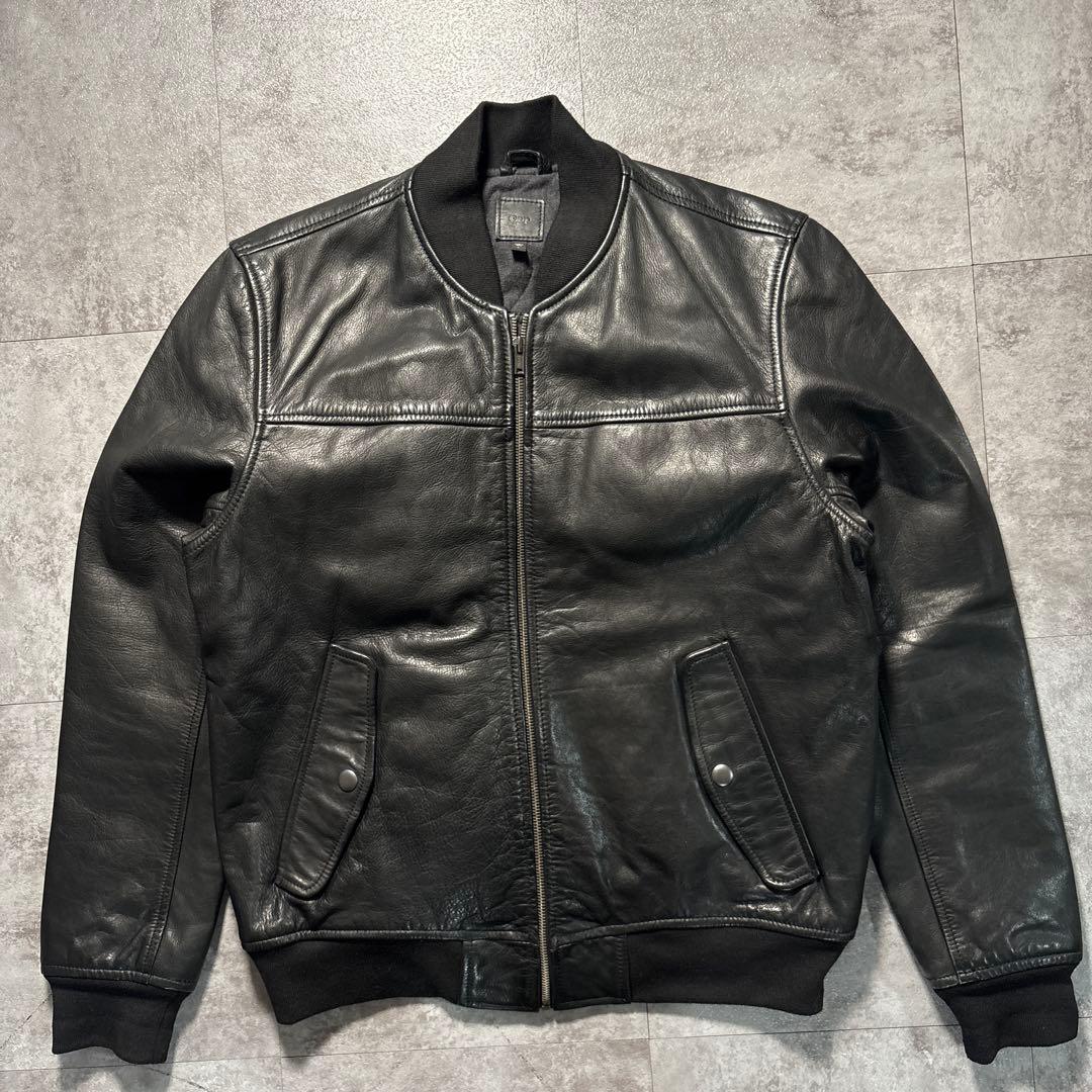 ジャケット・アウター old gap leather ma-1 flight jacket Black