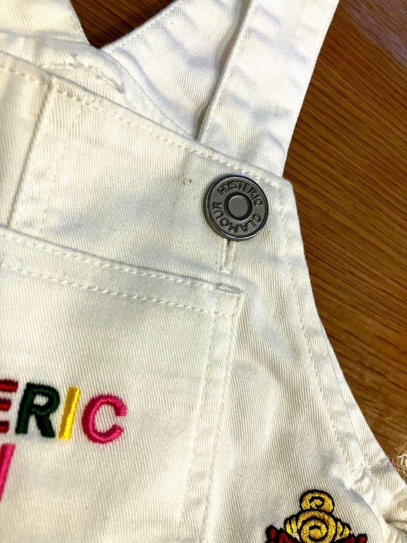 HYSTERIC MINI 刺繍サロペ 90cm パンダ ミニラ テディ 正規品