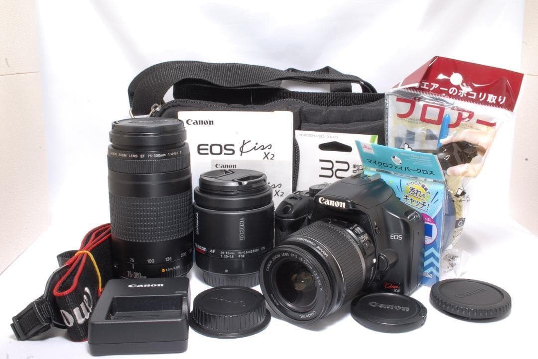 ✨すぐに始めれる　S数6115回！Canon Kiss x2トリプルレンズ