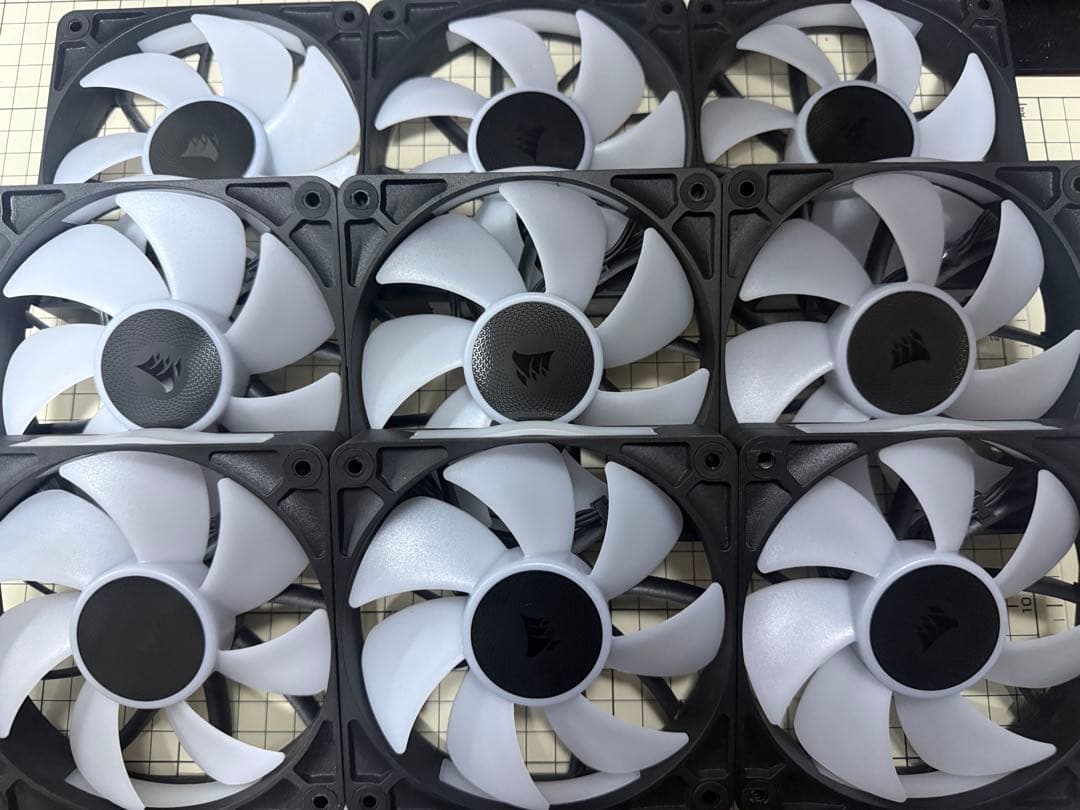 CORSAIR i CUE LINK RX120 RGB 9個セット ファン