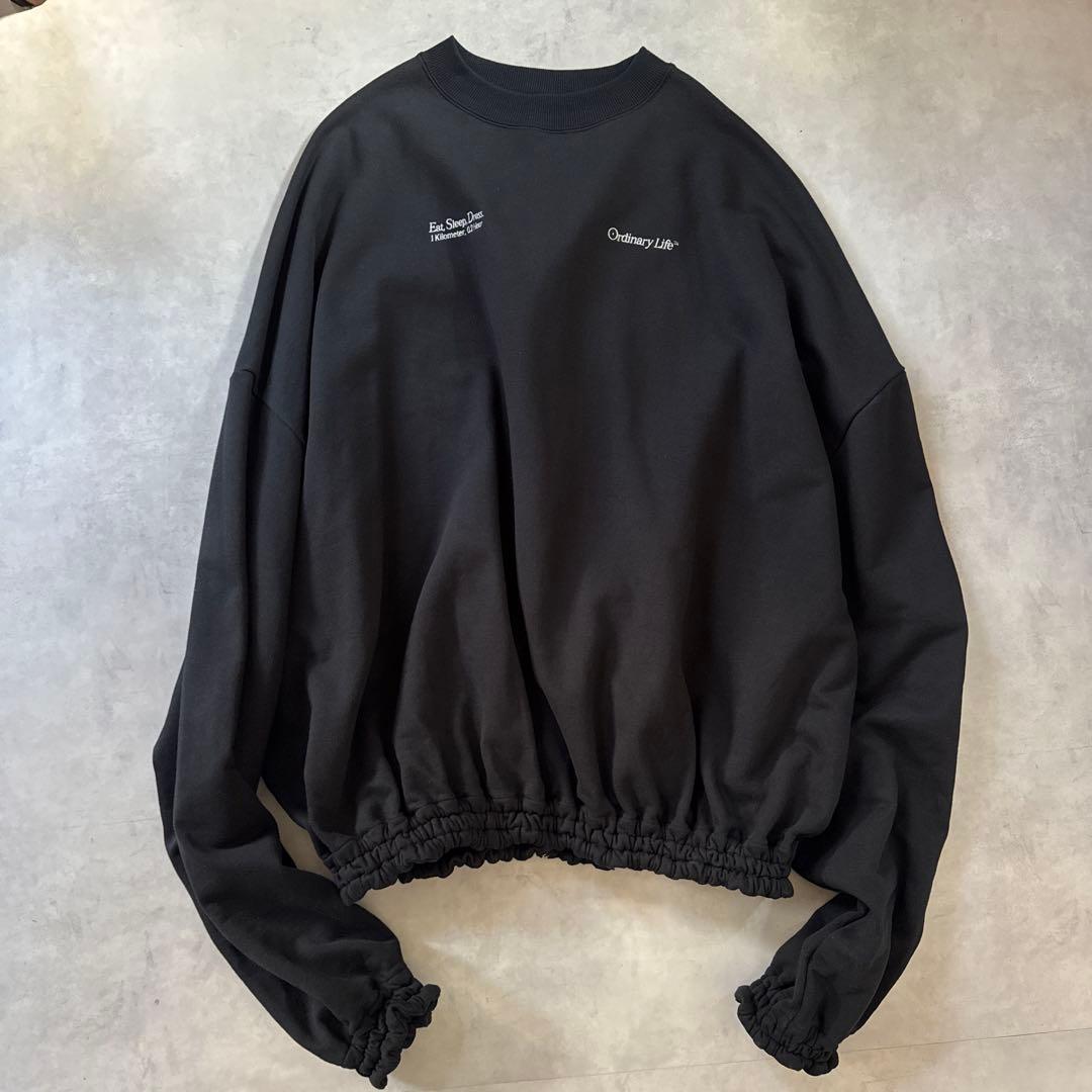 シンヤコズカ Ordinary Life 2024AWブラック トレーナー